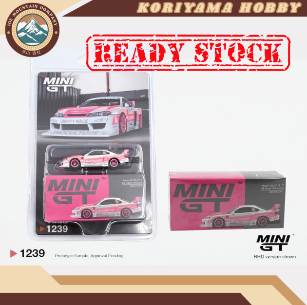 Mini GT 1239 Nissan SILVIA (S15) LB-Super Silhouette AMOCULTURE Box / Blister Packaging MiniGT