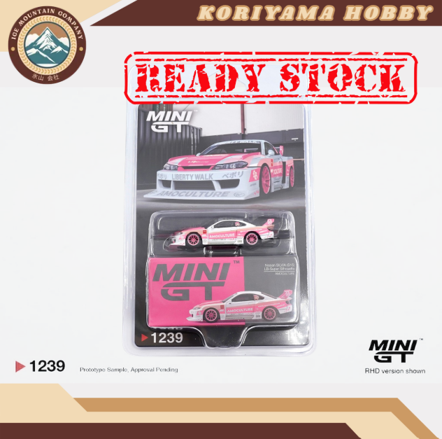 Mini GT 1239 Nissan SILVIA (S15) LB-Super Silhouette AMOCULTURE Box / Blister Packaging MiniGT