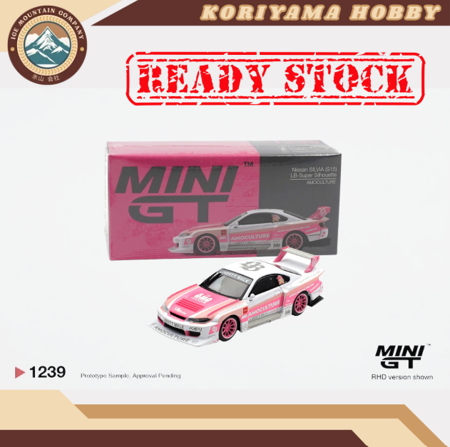 Mini GT 1239 Nissan SILVIA (S15) LB-Super Silhouette AMOCULTURE Box / Blister Packaging MiniGT