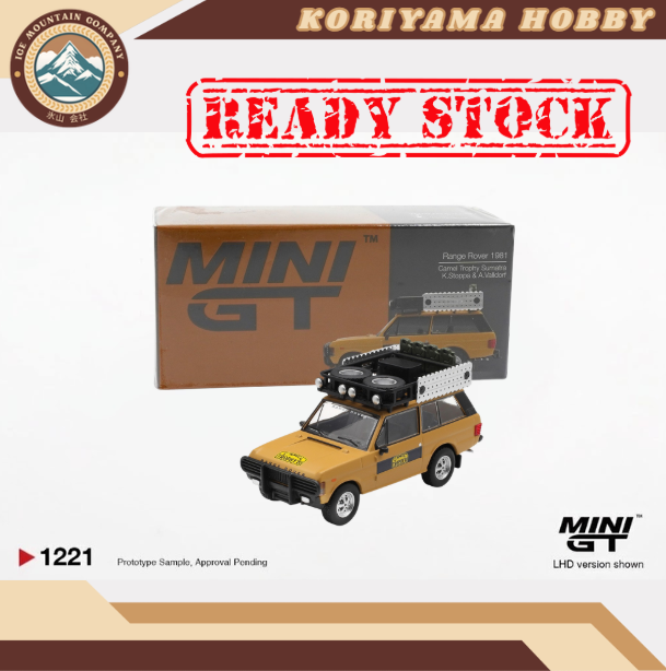 Mini GT 1221 Range Rover 1981 Camel Trophy Sumatra K.Stoppa & A.Valldorf MiniGT