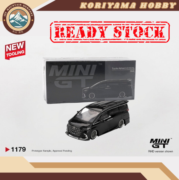 Mini GT 1179 Toyota Alphard 40 KUHL Black MiniGT