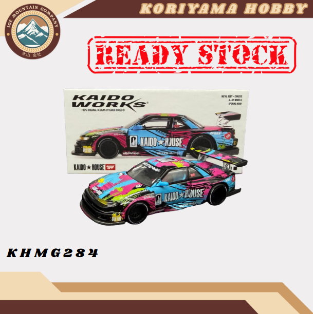 Mini GT Kaido House 284 Nissan Silvia S13-R Kaido Splash V1 MiniGT