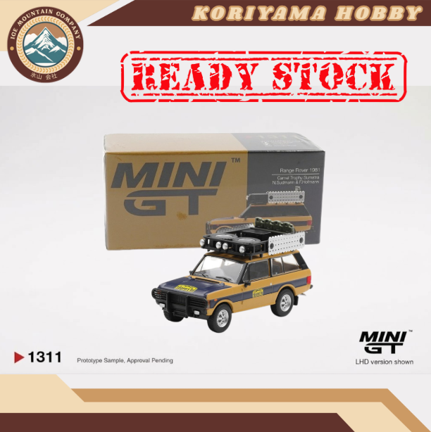 Mini GT 1311 Range Rover 1981 Camel Trophy Sumatra N.Sudmann & F.Hofmann MiniGT