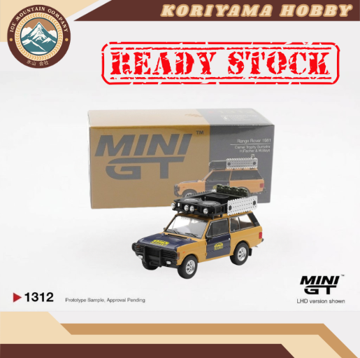 Mini GT 1312 Range Rover 1981 Camel Trophy Sumatra H.Fischer & W.Bays MiniGT