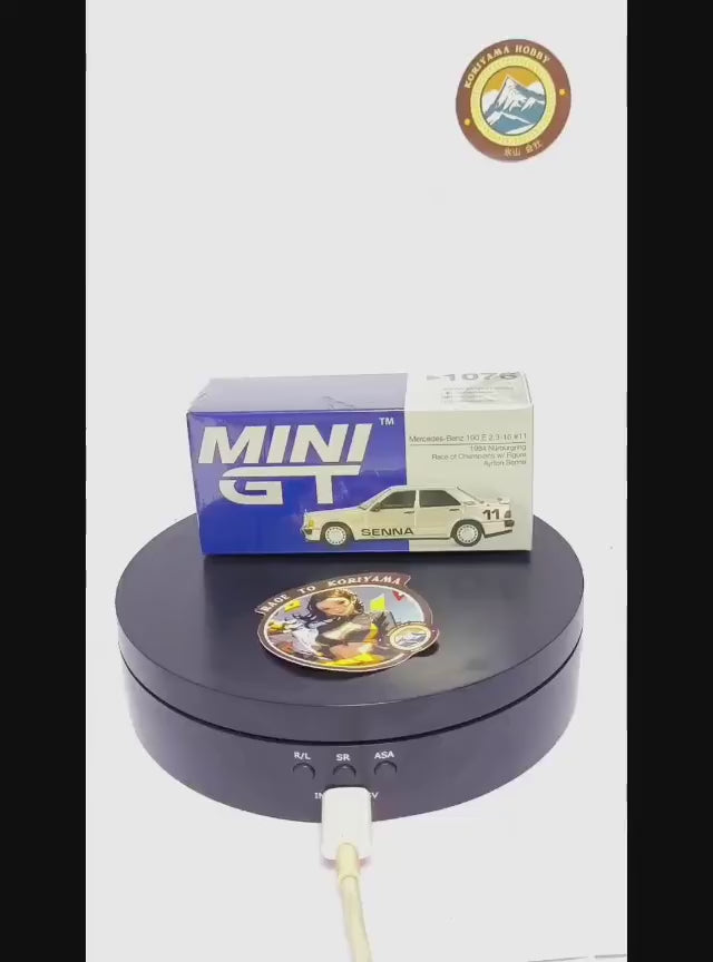 Mini GT 1076 Mercedes-Benz 190 E 2.3-16 #11 Ayrton Senna 1984 Nürburgring Race of Champions w/ Figure