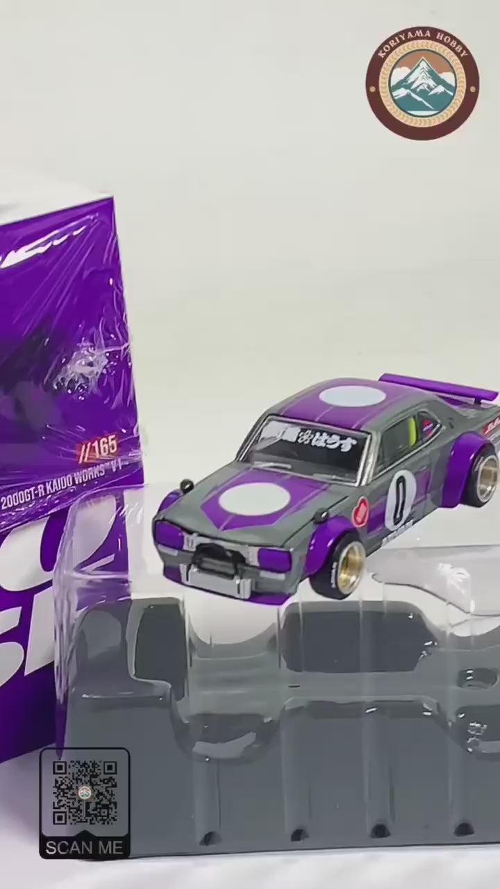 Mini GT Kaido House 165 Nissan Skyline 2000GT-R (KPGC10) Kaido Works V1 MiniGT KHMG165